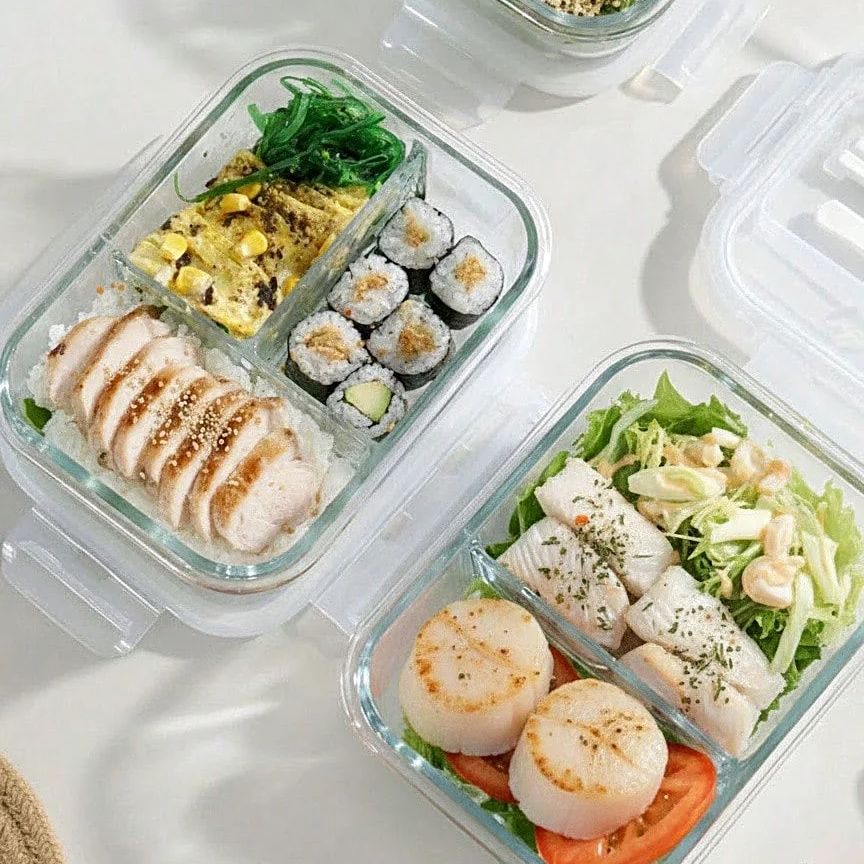 Meal Prep Glass Containers With Lids - Glass Food Storage Container With Lid,