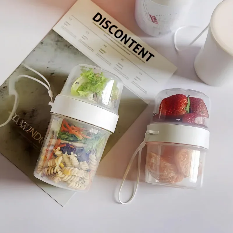 Meal Prep Oatmeal Jars - Breakfast Oatmeal Cereal Nut Yogurt Salad