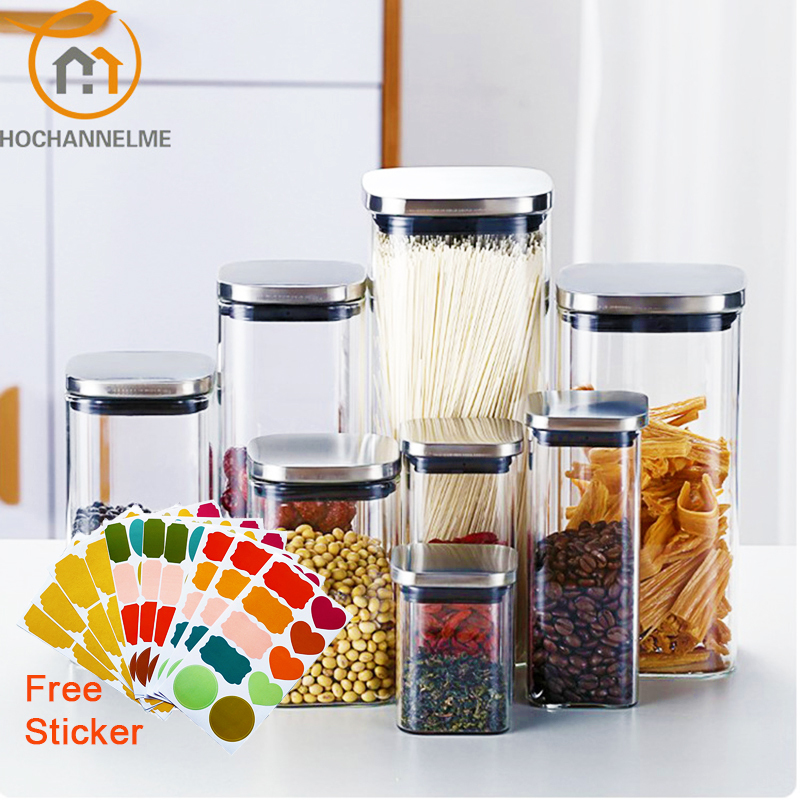 Meal Prep Glass Containers With Lids - Sealed Glass Jars With Lids For