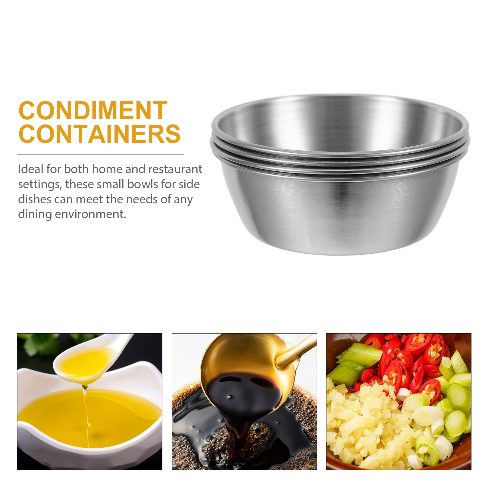4Pcs Stainless Steel Dipping S - Sauce Dipping Cup review and price