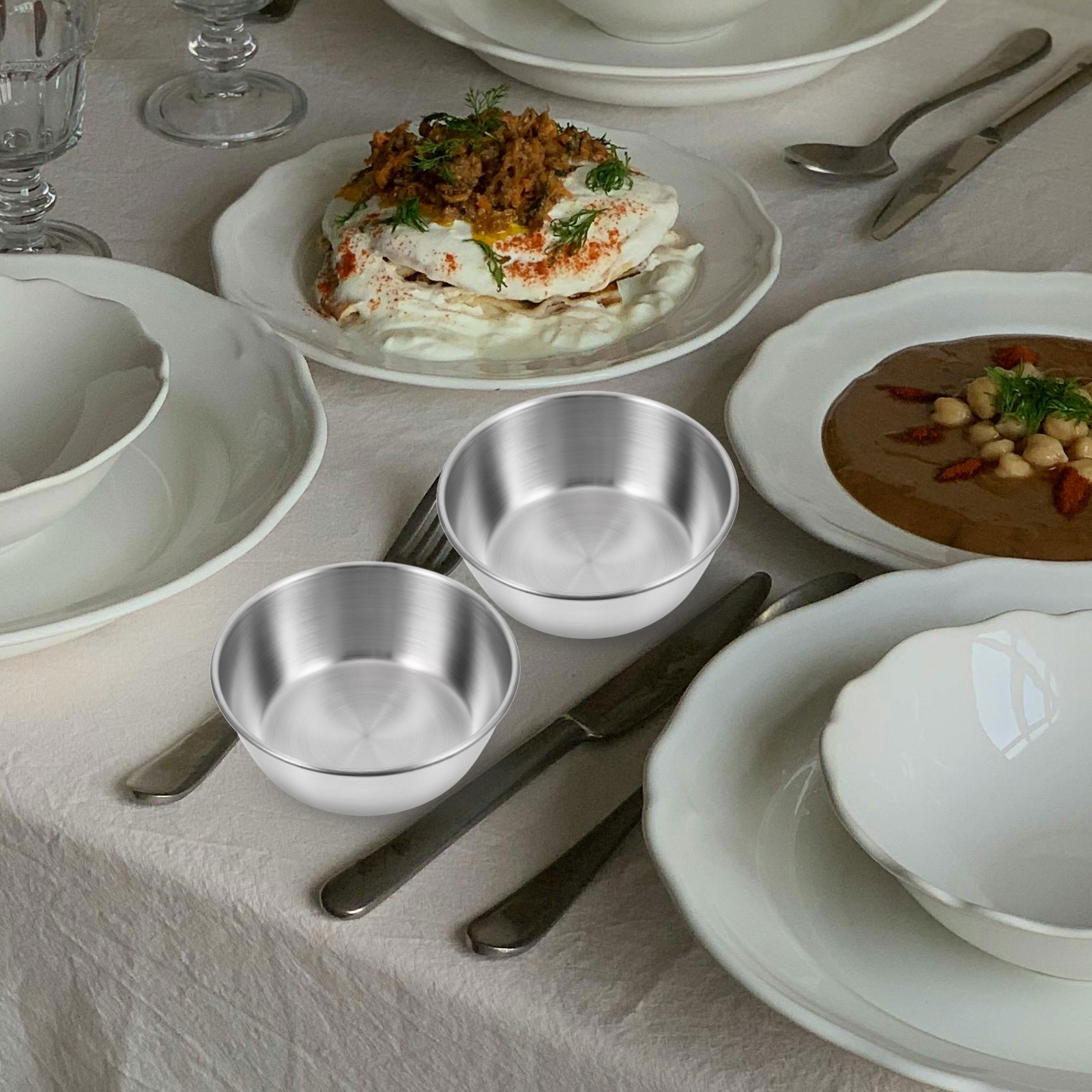 4Pcs Stainless Steel Dipping S - Sauce Dipping Cup review and price