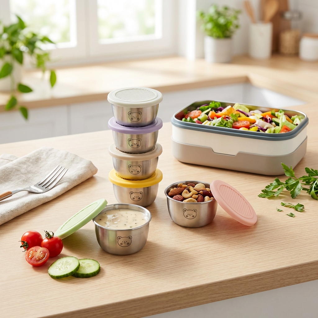 1/6Pcs 304 Stainless Steel Dre - Sauce Dipping Cup review and price