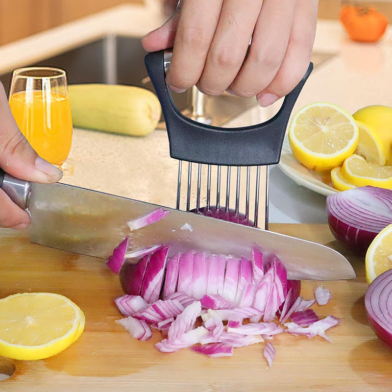 Stainless Steel Onion Slicer H - Onion Holder Slicer review and price