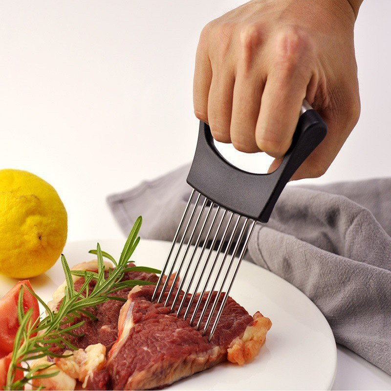 Stainless Steel Onion Slicer H - Onion Holder Slicer review and price