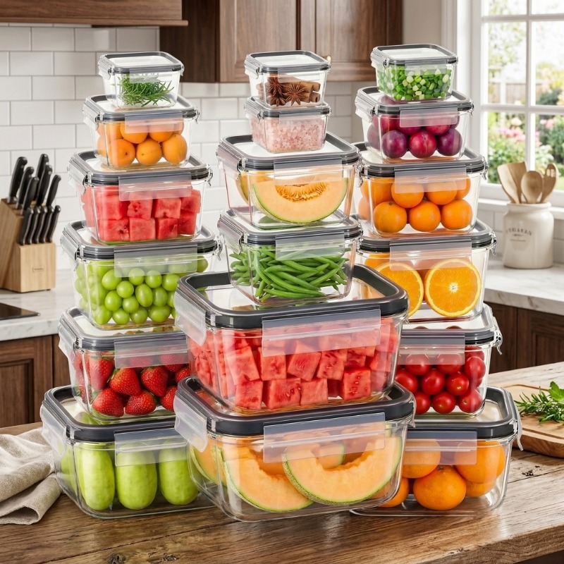 18pcs/set Glass Food Storage C - Meal Prep Glass Containers With Lids review and price