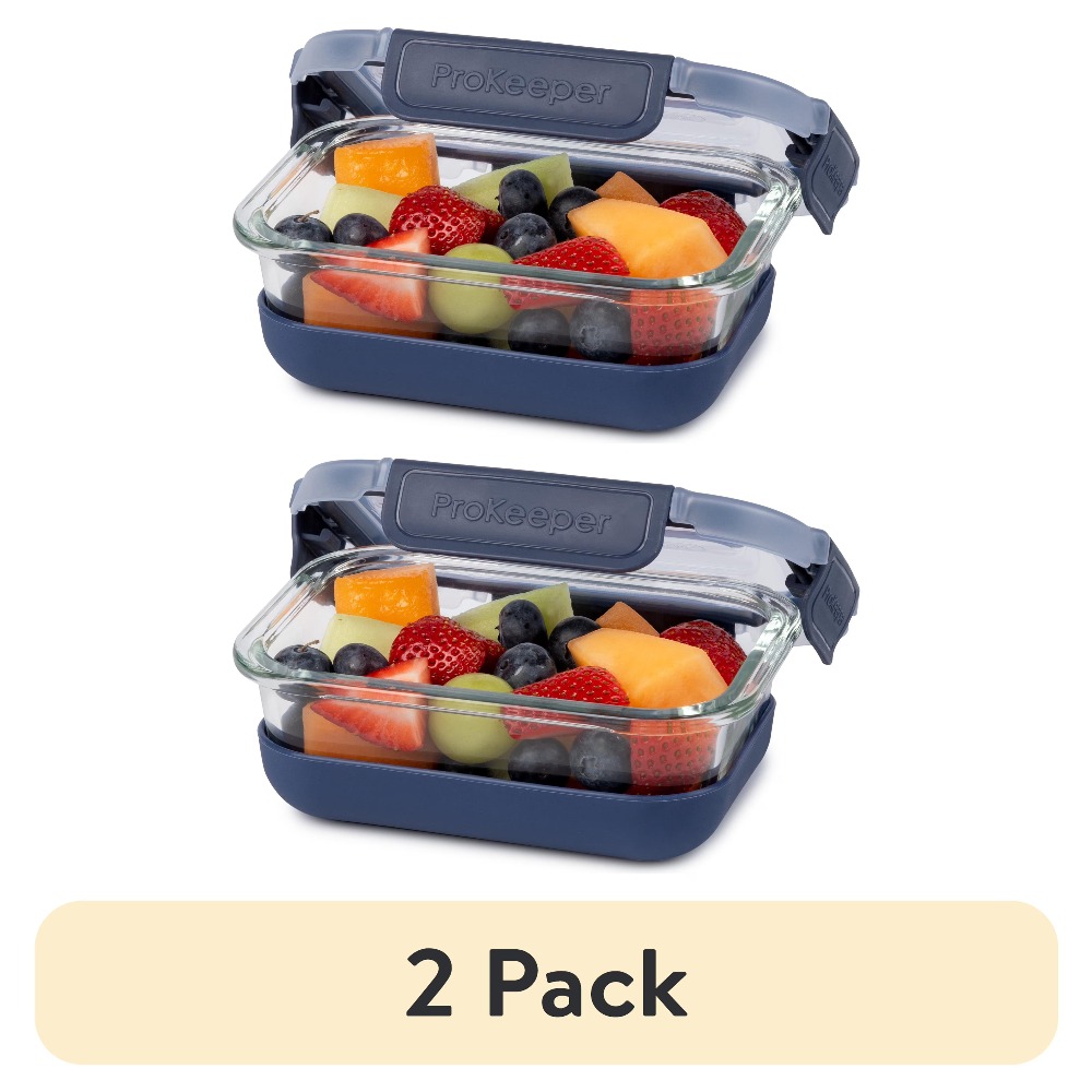 2 Pack 1.6 Cup Glass Food Stor - Meal Prep Glass Containers With Lids review and price