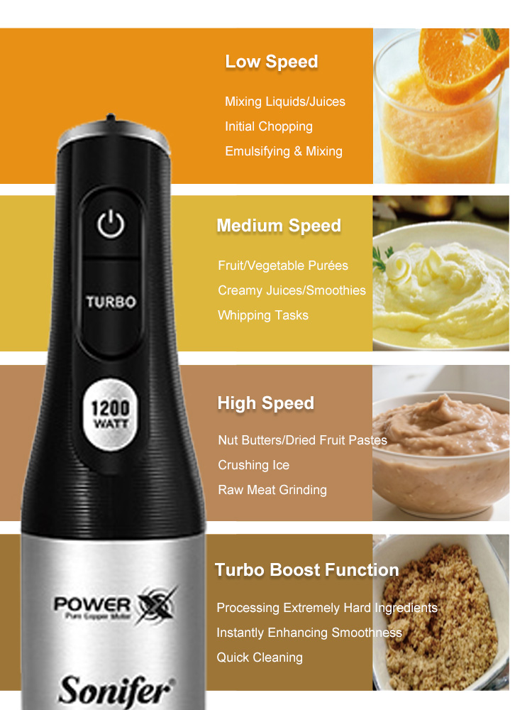Hand Blender Sonifer SF-8184 1 - Meal Prep Smoothies review and price