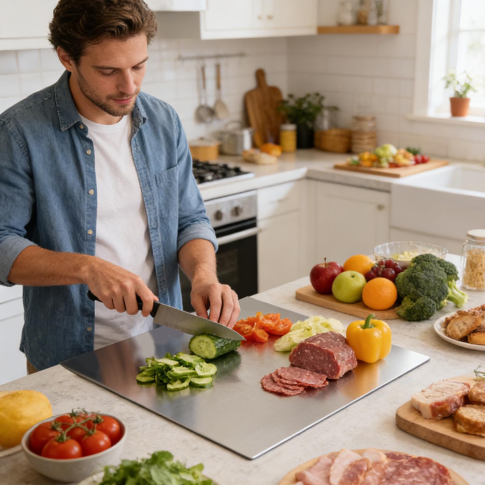 Stainless Steel Cutting Board  - Meal Prep Kitchen review and price