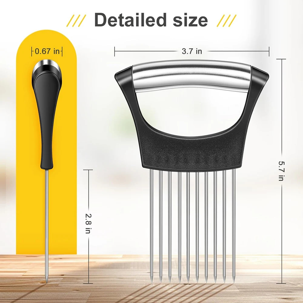 Stainless Steel Onion Cutter H - Onion Holder Slicer review and price