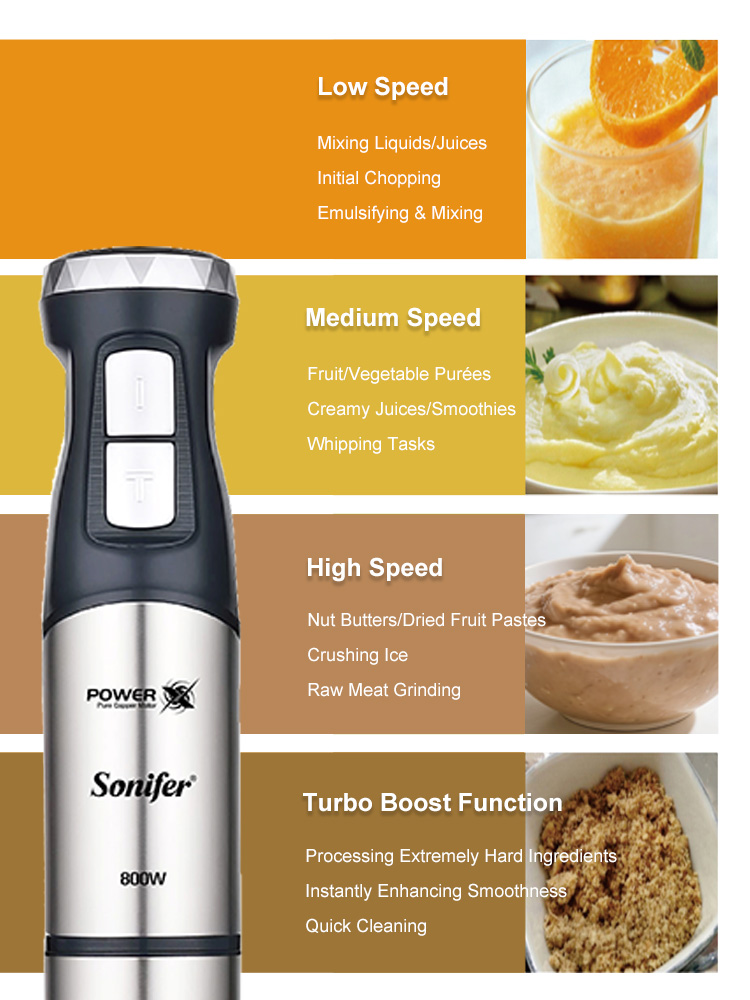 Hand Blender Sonifer SF-8171S  - Meal Prep Smoothies review and price