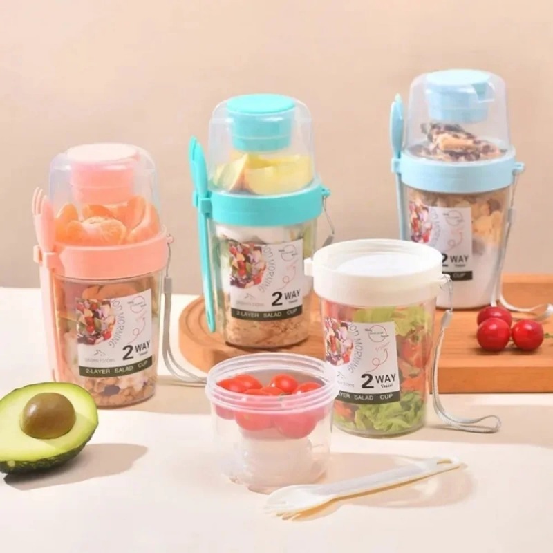 Oatmeal Yogurt Salad Cup Porta - Meal Prep Oatmeal Jars review and price