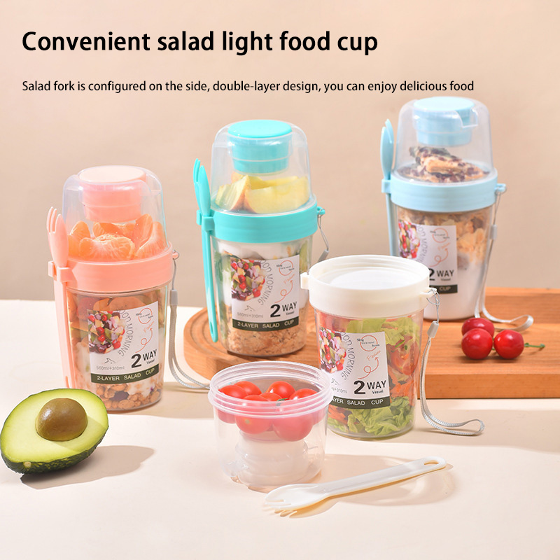 Portable Breakfast Salad Cup W - Meal Prep Oatmeal Jars review and price