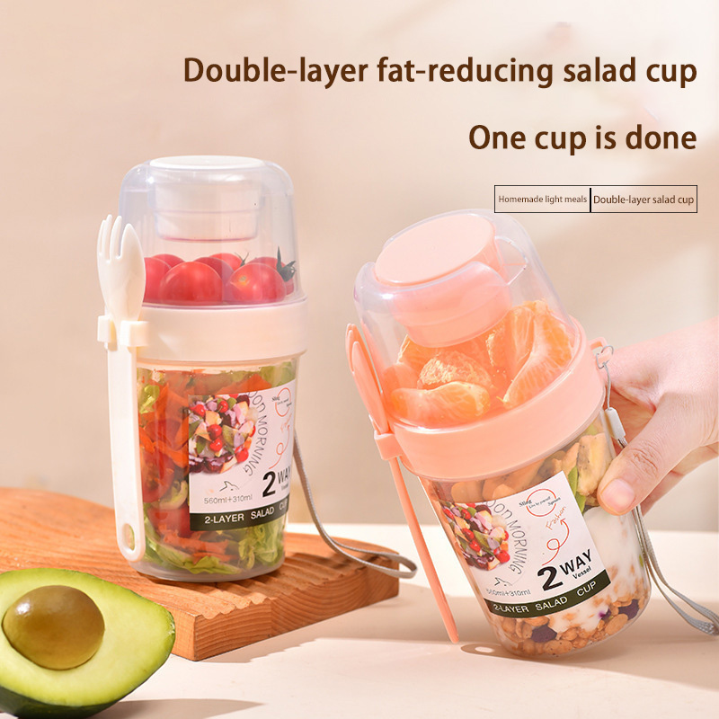Portable Breakfast Salad Cup W - Meal Prep Oatmeal Jars review and price