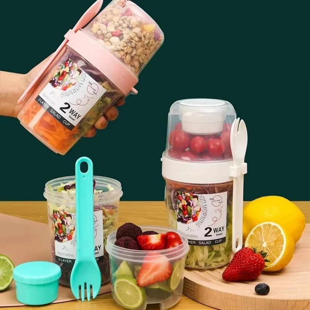 Portable Salad Cup Breakfast C - Meal Prep Oatmeal Jars review and price