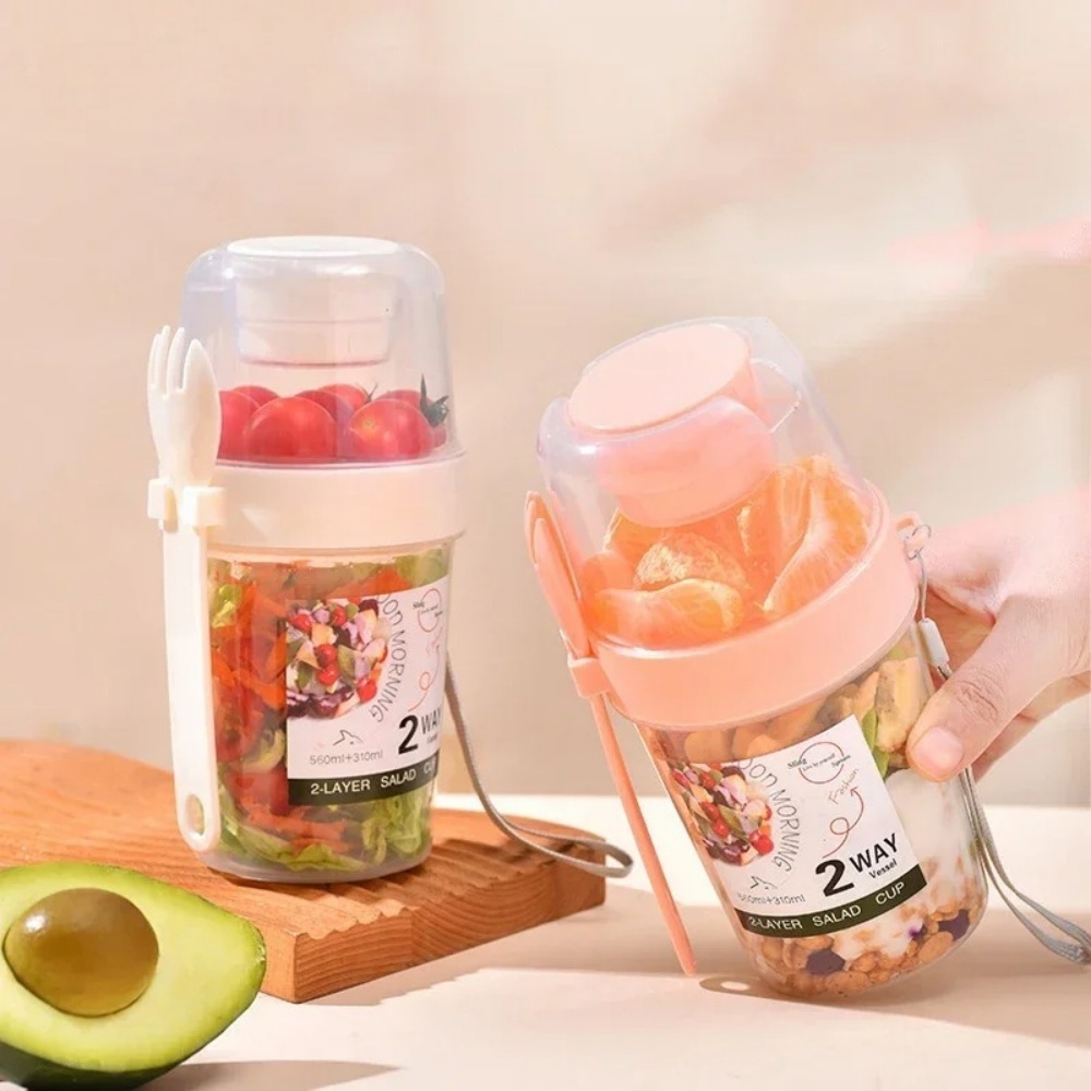 Portable Salad Cup Breakfast C - Meal Prep Oatmeal Jars review and price