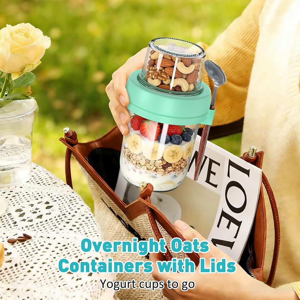 Overnight Oats Containers with - Meal Prep Oatmeal Jars review and price