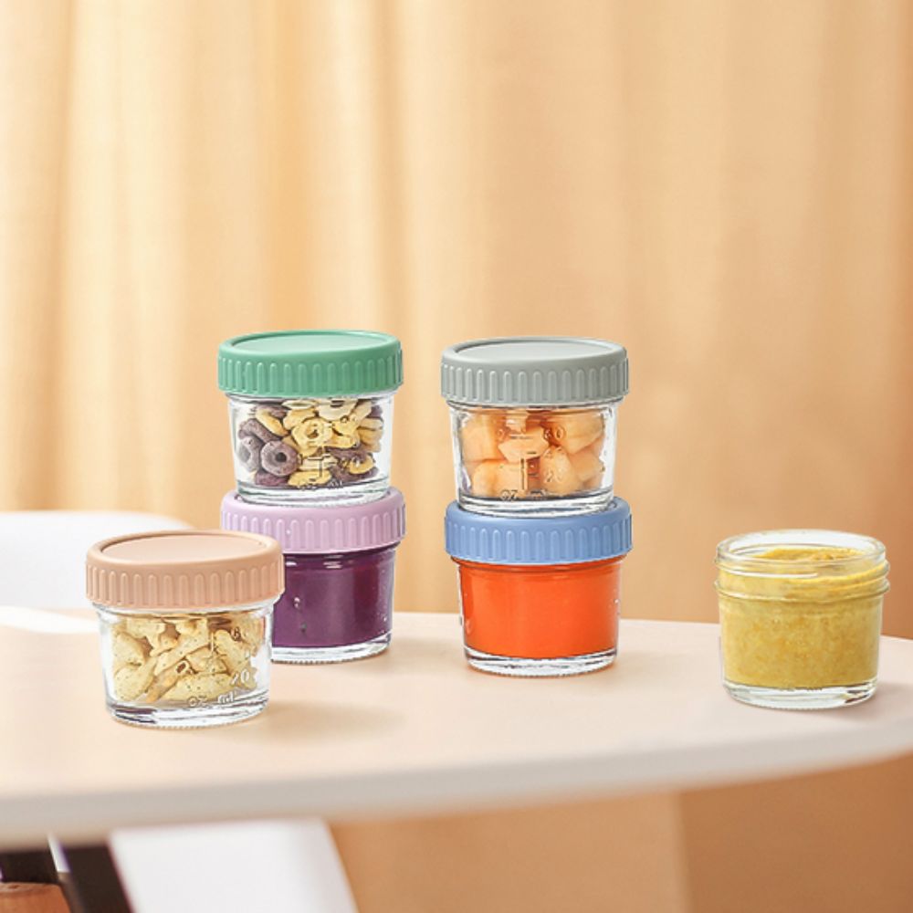 6pcs Glass Baby Food Jar Reusa - Sauce Dipping Cup review and price