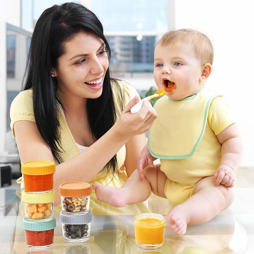 6pcs Glass Baby Food Jar Reusa - Sauce Dipping Cup review and price