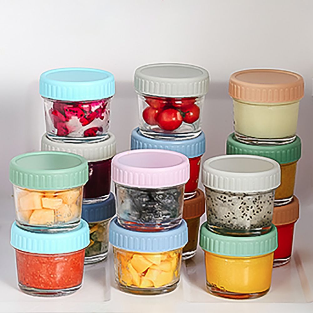 6pcs Glass Baby Food Jar Reusa - Sauce Dipping Cup review and price