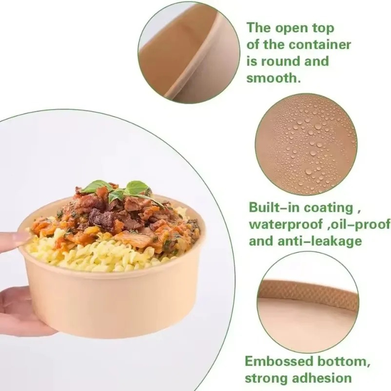 yes10/20PCS Kraft Paper Round  - Meal Prep Noodles review and price