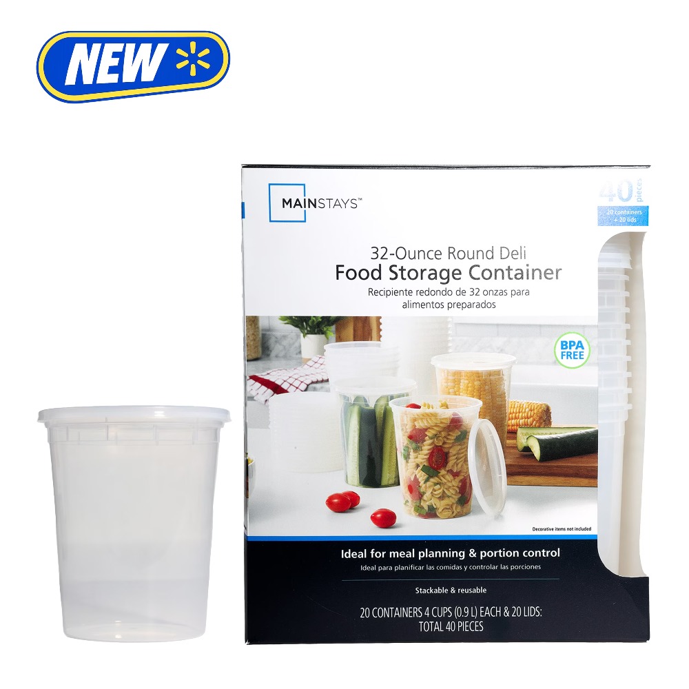 Set of 40 Plastic Deli Contain - Meal Prep Kit review and price