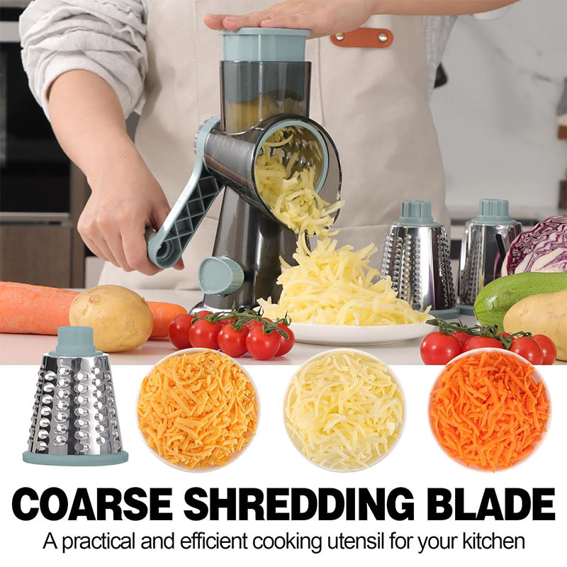 LMETJMA 3 in 1 Rotary Cheese G - Onion Holder Slicer review and price