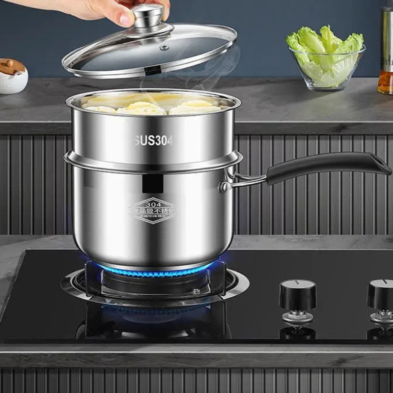 304 Stainless Steel Milk Pot:  - Meal Prep Noodles review and price