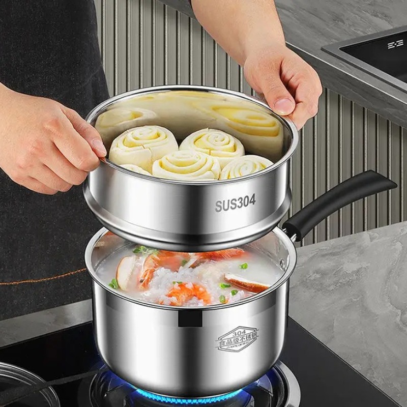 304 Stainless Steel Milk Pot:  - Meal Prep Noodles review and price