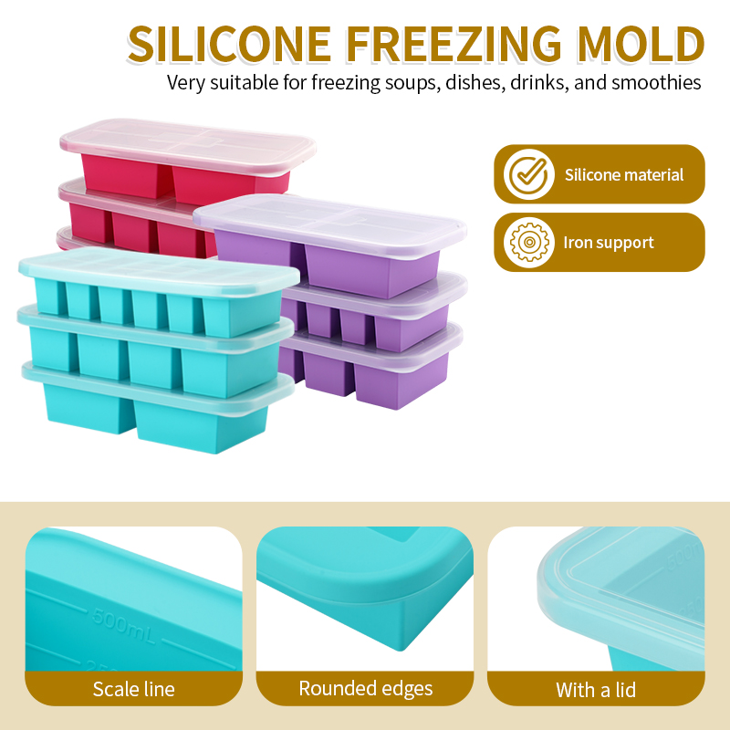 Silicone Freezer Trays with Li - Meal Prep Smoothies review and price