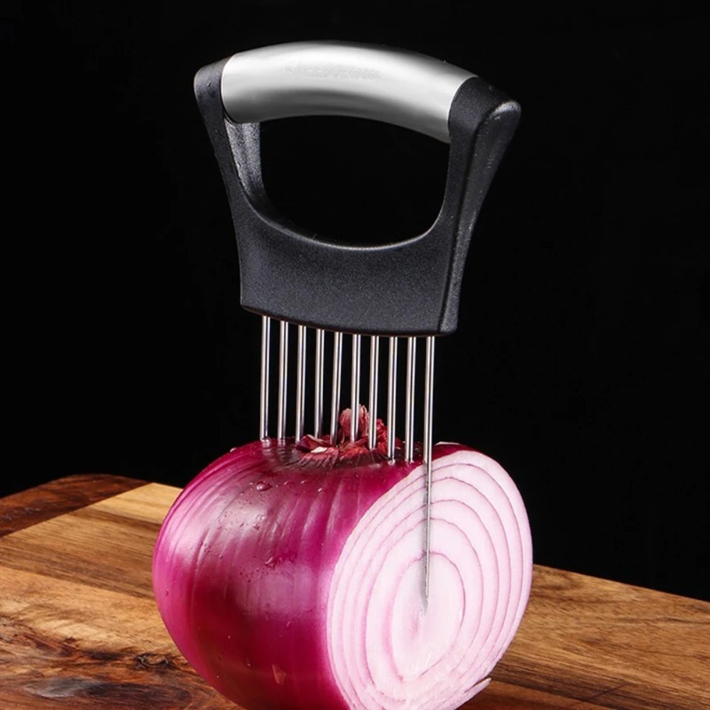 Stainless Steel Onion Cutter H - Onion Holder Slicer review and price