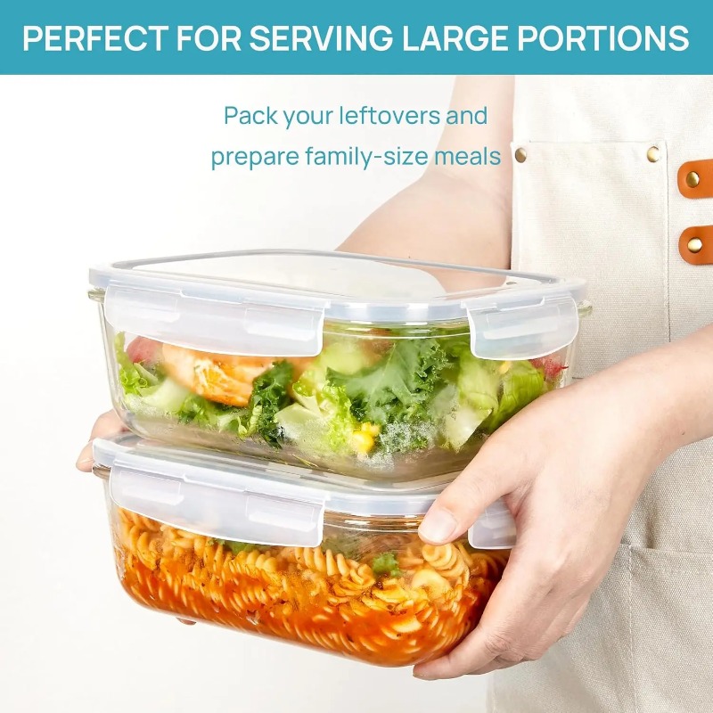 Glass Food Storage Containers  - Meal Prep Glass Containers With Lids review and price