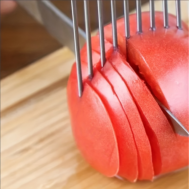 1/4PC Stainless Steel Onion Ne - Onion Holder Slicer review and price