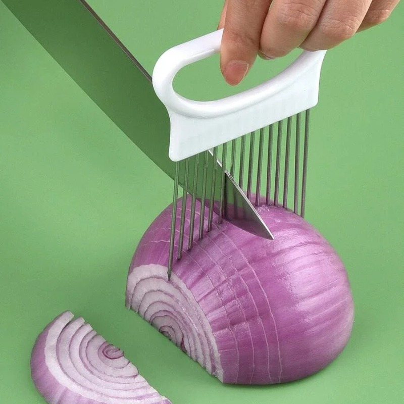 1pcs Onion Slicer Effortlessly - Onion Holder Slicer review and price