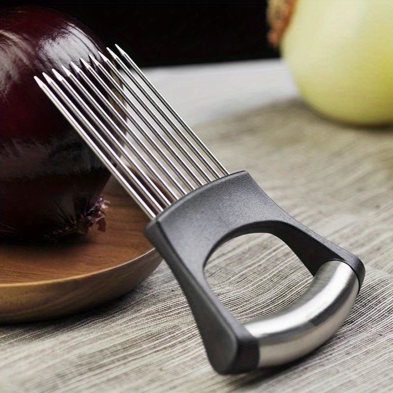 Stainless Steel Onion Cutter H - Onion Holder Slicer review and price