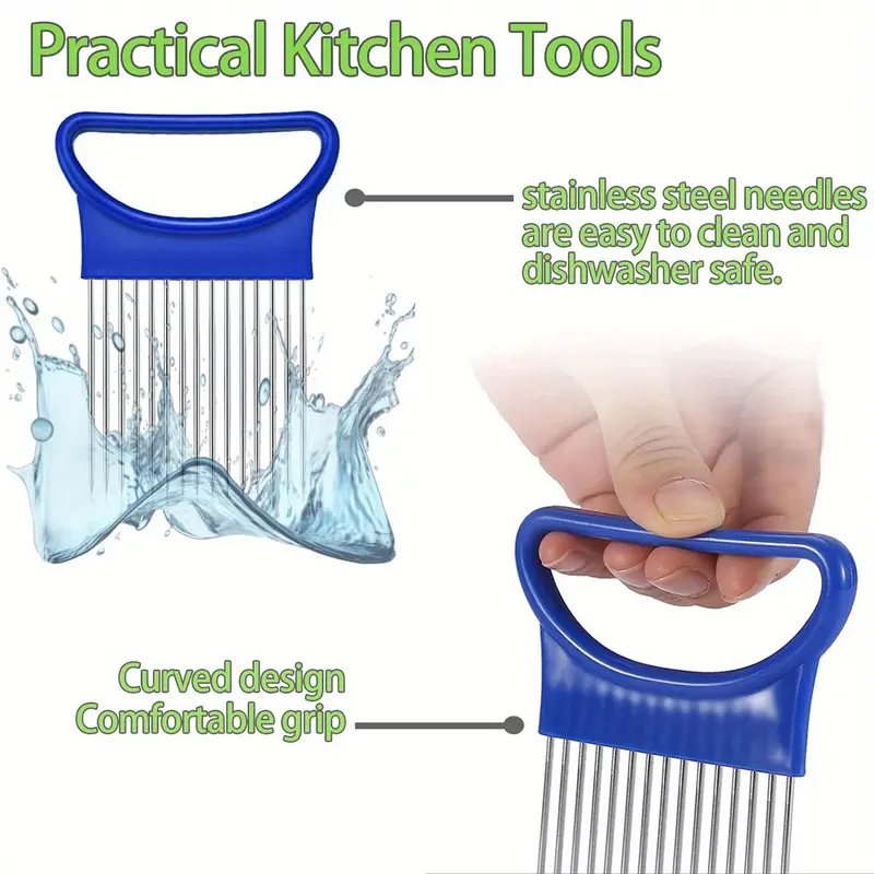 4-in-1 Kitchen Pin Magic Onion - Onion Holder Slicer review and price