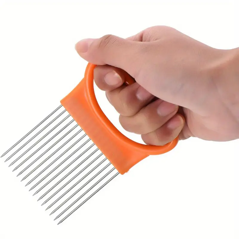 4-in-1 Kitchen Pin Magic Onion - Onion Holder Slicer review and price