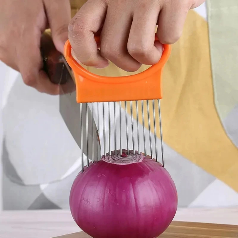 Kitchen Gadgets Stainless Stee - Onion Holder Slicer review and price