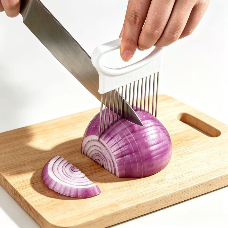 Effortlessly Slice Onions with - Onion Holder Slicer review and price