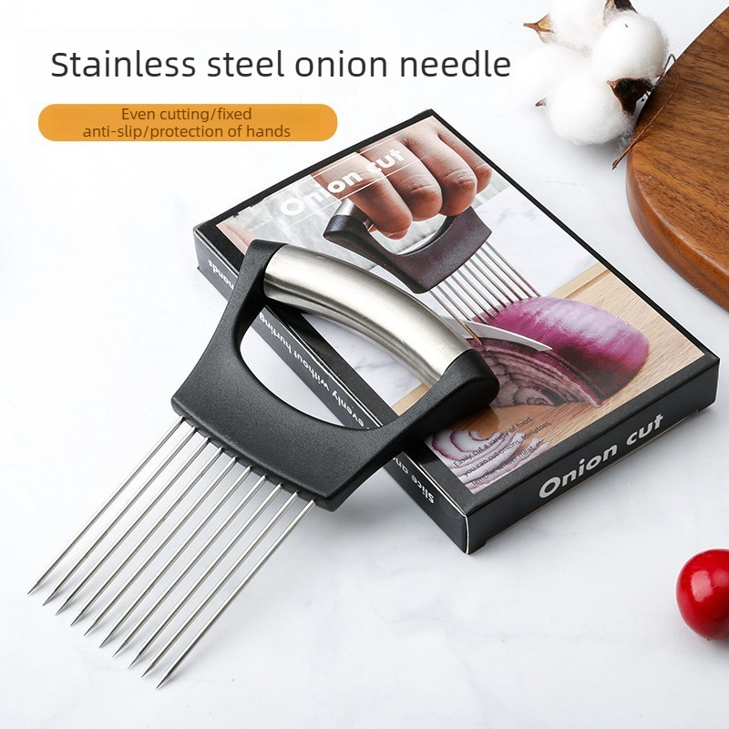 For Stainless Steel Onion Slic - Onion Holder Slicer review and price