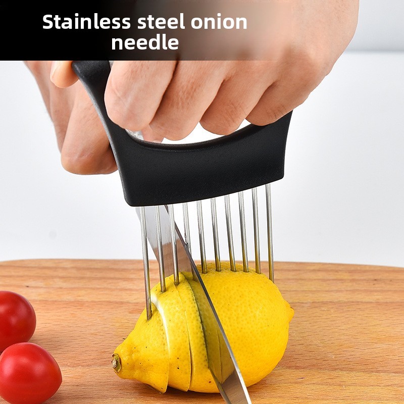 For Stainless Steel Onion Slic - Onion Holder Slicer review and price