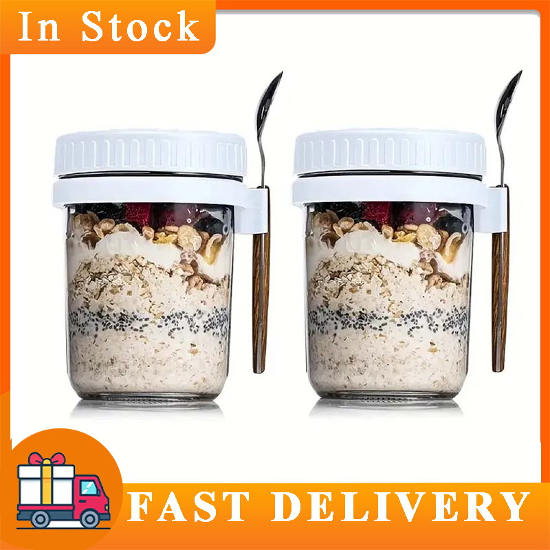 Overnight Oats Container with  - Meal Prep Oatmeal Jars review and price