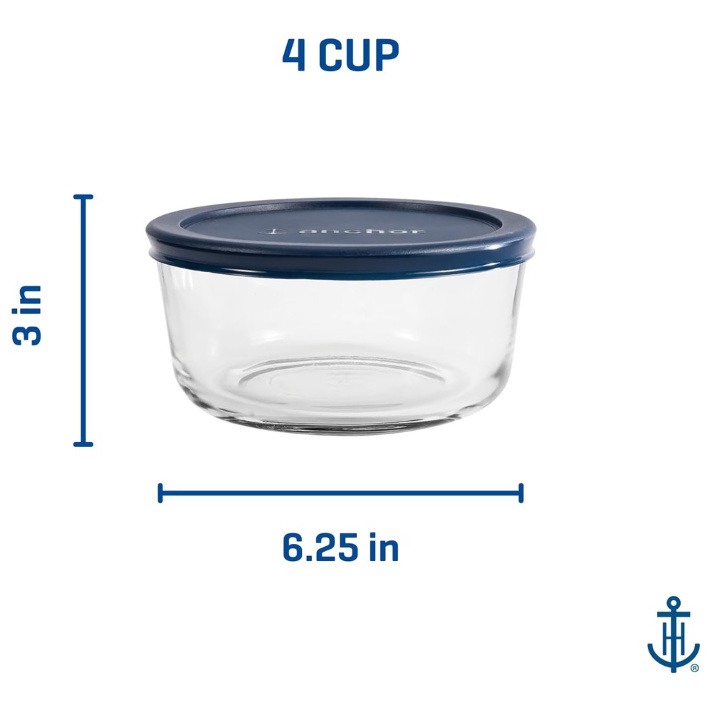 2 Pack Round Glass Food Storag - Meal Prep Glass Containers With Lids review and price