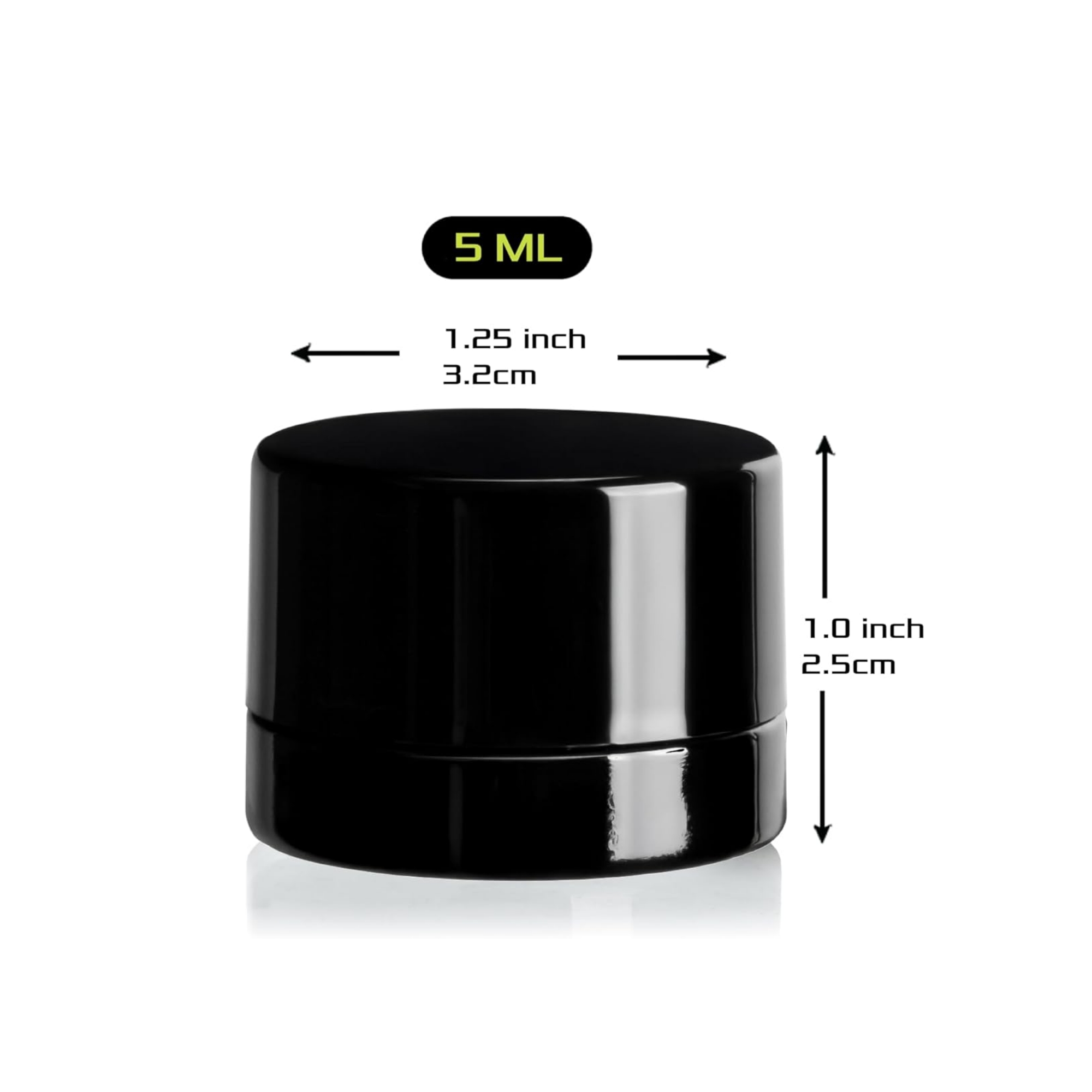 5ml Thick Black Glass Jars wit - Meal Prep Glass Containers With Lids review and price