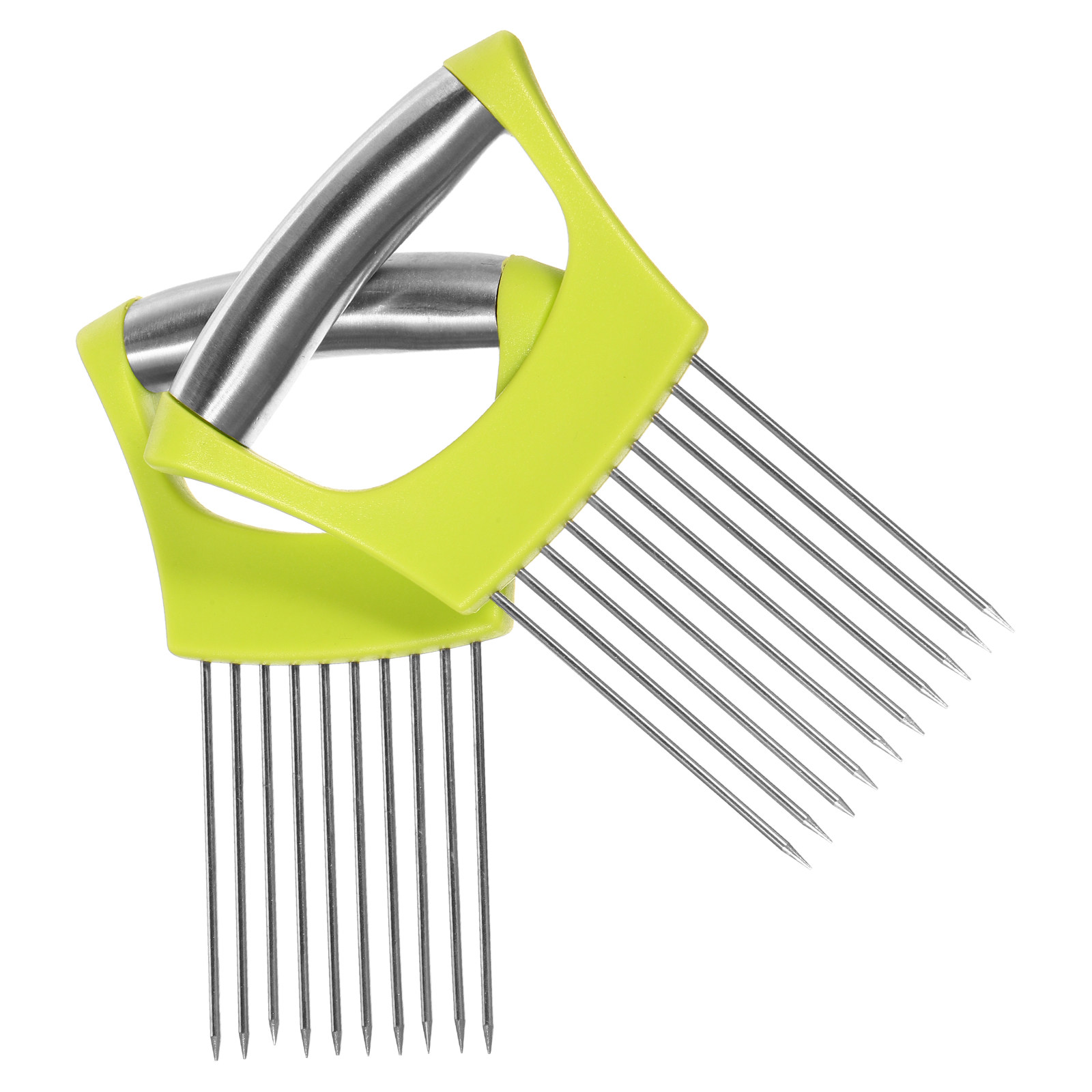2Pcs Stainless Steel Onion Sli - Onion Holder Slicer review and price