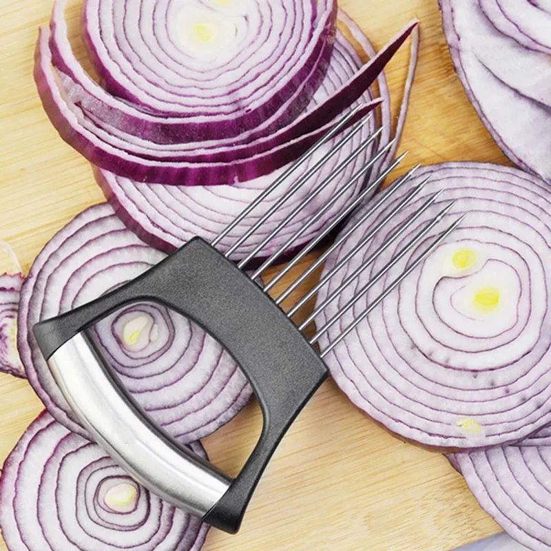Stainless Steel Onion Cutter H - Onion Holder Slicer review and price