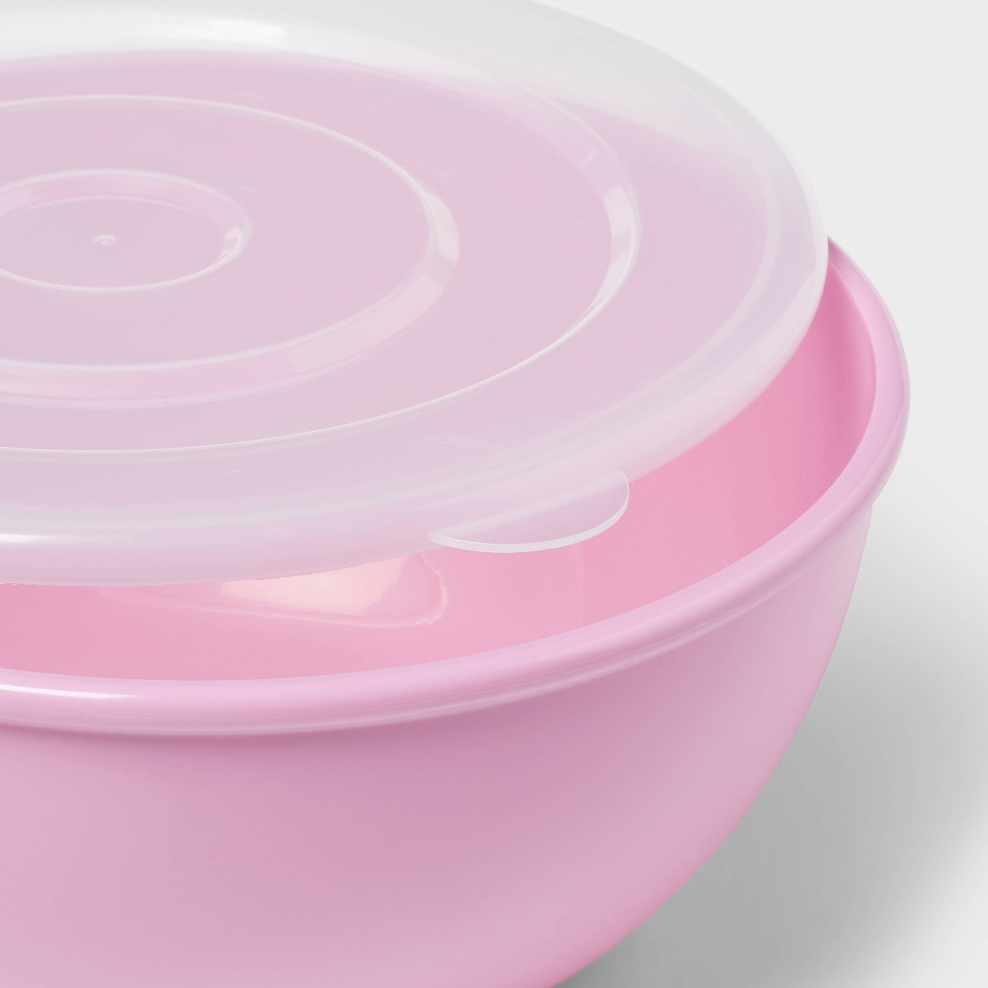 Pink Bowl With Matching Lid, D - Meal Prep Kitchen review and price