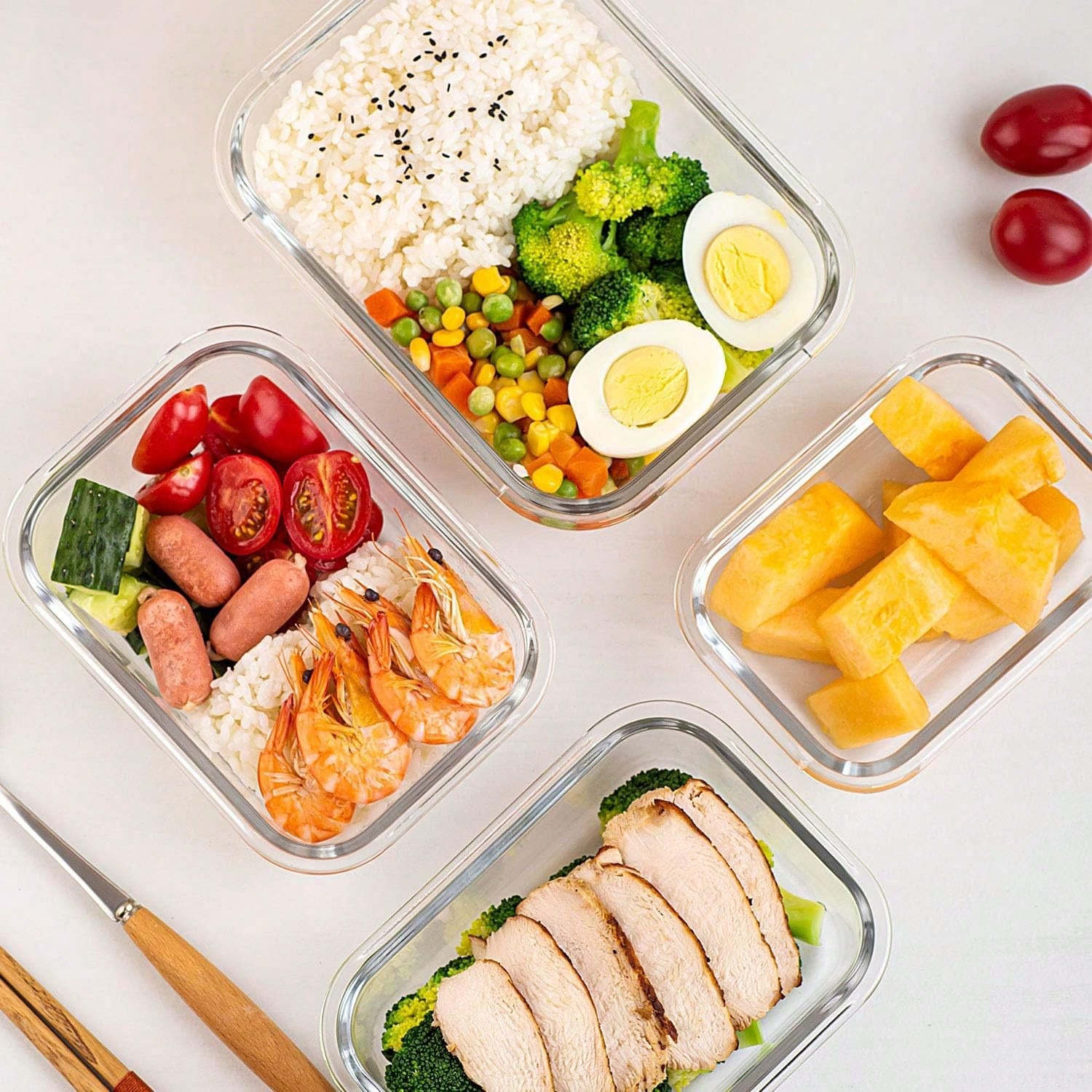 10 Pack Glass Meal Prep Contai - Meal Prep Glass Containers With Lids review and price