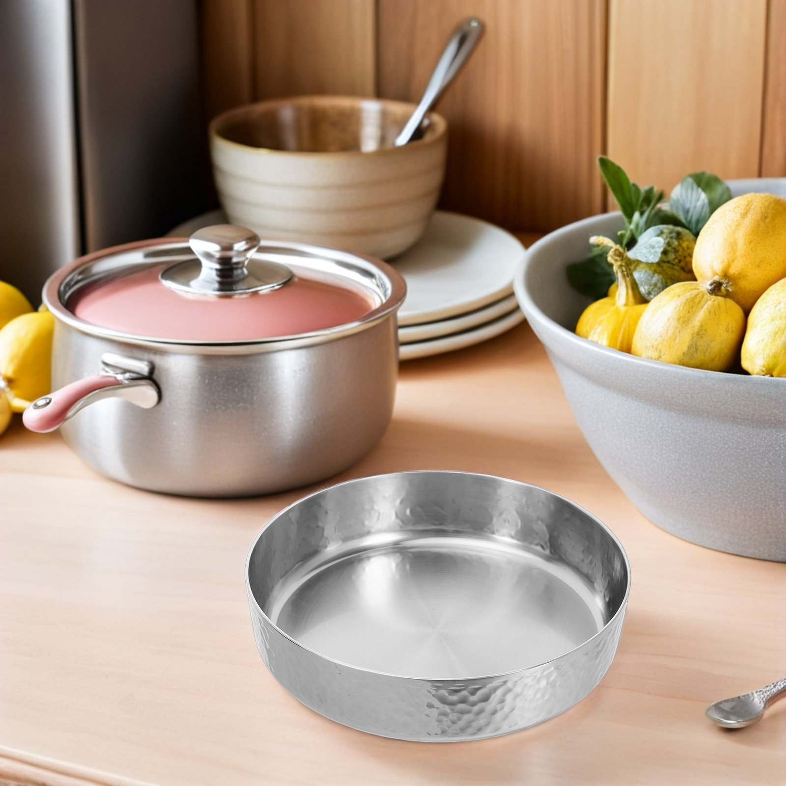 Stainless Steel Hammered Finis - Meal Prep Noodles review and price